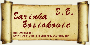 Darinka Bosioković vizit kartica